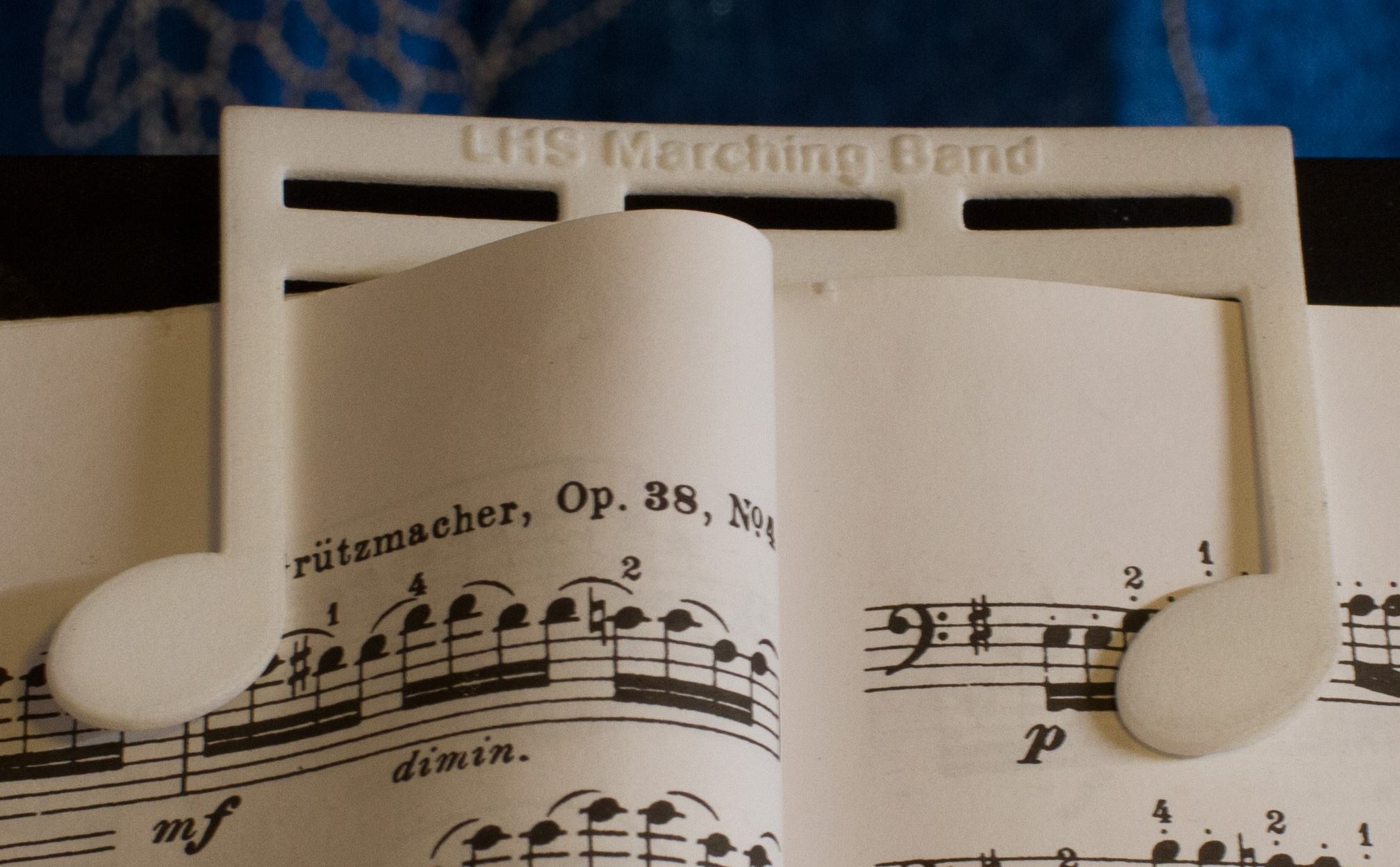 atelier jet » Heavy Duty Music Book Page Holder / Clip With Custom Text